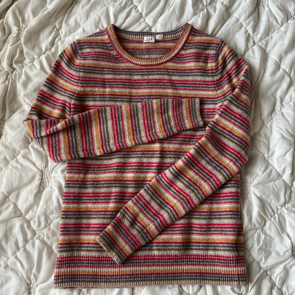 GAP Multicolored Striped Sweater